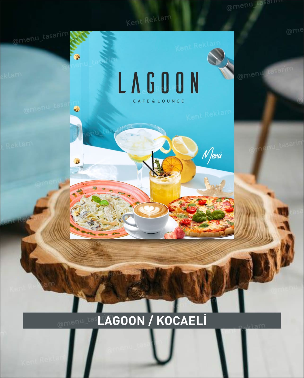 LAGOON CAFE KOCAELİ kurumsal restoran cafe menü tasarımı ve baskısı